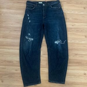 Pilcro The Bow Boyfriend Jeans